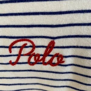 Polo Ralph Lauren Striped 3/4 Sleeve Tee Women M
